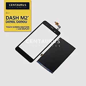 Replacement for BLU Dash M2 D090L D090U 5.0-inch New Assembly LCD Display + Touch Screen Digitizer Black Replacement