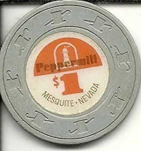 $1 peppermill obsolete casino chip mesquite nevada