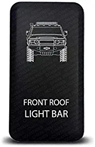 CH4x4 Push Switch for Toyota FJ Cruiser - Front Roof Light Bar Symbol - Amber Led