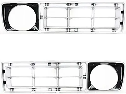 Koolzap For 76-77 F-Series Pickup Truck Front Grill Grille Assembly Left Right Side PAIR SET
