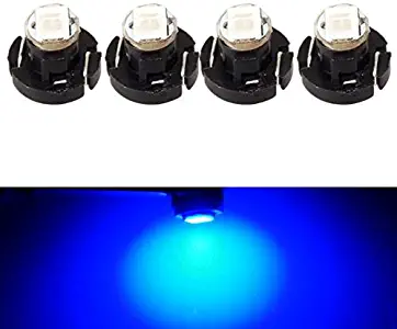 Partsam 4pcs T3 Neo Wedge Bulb HVAC Heater and Climate Controls Cluster Dash Light 12V 8mm Lamp
