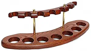 Tobacco pipe Wooden Display Stand Rack Hold "Arch 7" For 7 Smoking Pipes