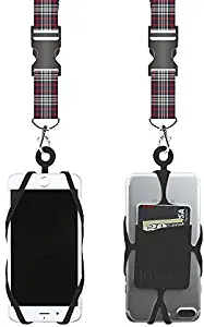 Gear Beast Universal Cell Phone Lanyard Compatible with iPhone, Galaxy & Most Smartphones Includes Phone Case Holder with Card Pocket,Soft Neck Strap with Breakaway Clasp & Detachable Convenience Clip