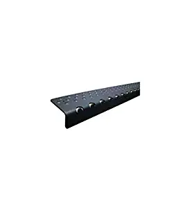 Handi-Treads NSN122730BKB Non Slip Aluminum Stair Nosing, Powder Coated Black, 2.75" x 30" with Color Matching Wood Screws, 2.75 x 30