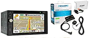 Jensen VX7020 In Dash Double Din 6.2" DVD Navigation Receiver w/ SiriusXM SXV200V1 Tuner and Antenna and JCAM1 Backup Rearview Camera Included (Renewed)