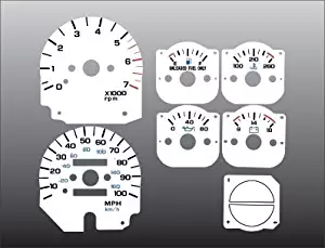 1992-1995 Jeep Wrangler White Face Gauges