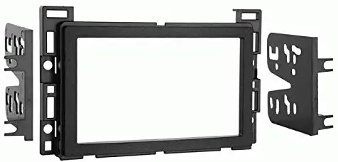 Carxtc Double Din Install Car Stereo Dash Kit for a Aftermarket Radio Fits 2006-2007 Saturn ION and Vue Trim Bezel is Painted Matte Black T