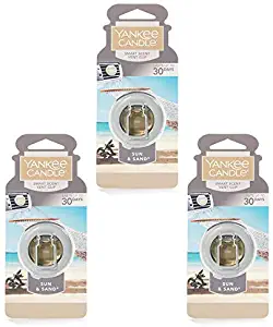 Yankee candles co 3 x Sun & Sand Smart Scent Vent Clip Air Freshener, Festive Scent