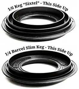 Slim Keg Adapter - Used on Top of a Half-Barrel Keg Stacker or a Half-Barrel Keg Spacer to Stack a Sixtel Keg or a Quarter-Slim Keg on Top of a Half-Barrel Keg.