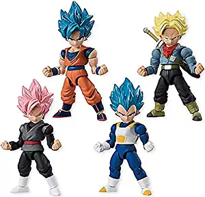 Bandai Shokugan 66 Action Dash Dragon Ball Super Action Figure, Pack of 10