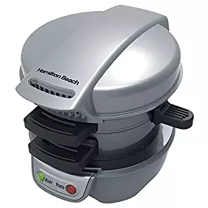 Hamilton Beach Breakfast Sandwich Maker Black, Silver