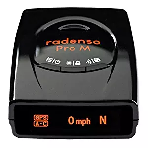 Radenso Pro M Extreme Range Radar & Laser Detector with GPS Lockouts, Red Light/Speed Camera Voice Alerts