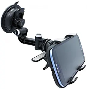 Car Mount Dash Windshield Holder Cradle Swivel Dock Suction Stand Compatible with Alcatel 3V (2019)