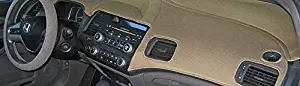 TMB Custom Fit Soft Poly Fiber Dashboard Cover for Volvo (XC90 2016-19 w/Head-up disp & w/Center Speaker, Oak)