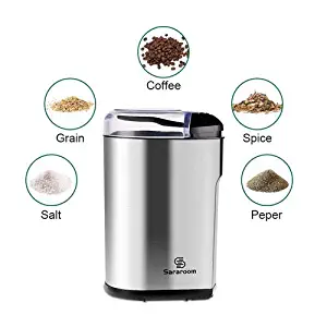 Younar Coffee Grinder and Electric Spice Grinder 200W Electric Coffee Blade Grinders with Stainless Steel for Spices, Herbs, Nuts, Grains