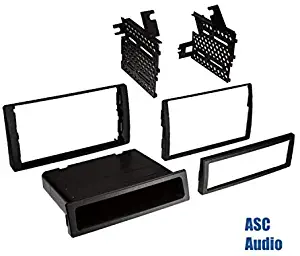 Premium ASC Car Stereo Install Dash Kit to Add a Single or Double Din Aftermarket Radio for 02 03 04 05 06 2002 2003 2004 2005 2006 Toyota Camry - No Factory OEM Nav Radio