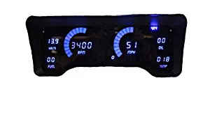 Intellitronix Corp. 1997-2006 Jeep TJ LED Digital Dash Replacement Panel (Blue)