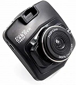 car camera HD 1080P dashcam DVR recorder dash cam car dvr auto rear view camera vehical car cam of mirror recorder (Black with16G card)