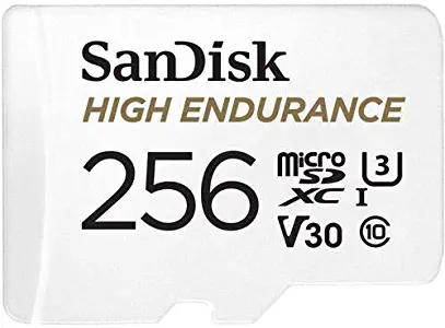 SanDisk 256GB High Endurance UHS-I microSDXC Memory Card with SD Adapter, 100MB/s Read, 60MB/s Write