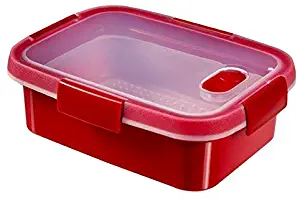 Curver 232581 Smart Microwave Rectangular Steamer Plastic 21 x 16 x 7 cm 1 L Red