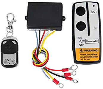 Qook Wireless Winch Remote Control Kit for Car Truck Jeep ATV SUV 12V Switch Handset 50Ft
