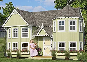 Little Cottage Company Sara's Victorian Mansion DIY Playhouse Kit, 10' x 18'