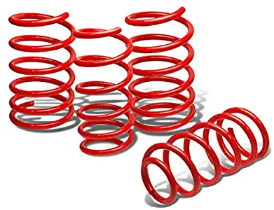 Replacement for Nissan Sentra Suspension Lowering Spring (Red) - B14