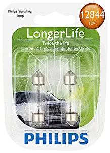 Philips 12844 LongerLife Miniature Bulb, 2 Pack