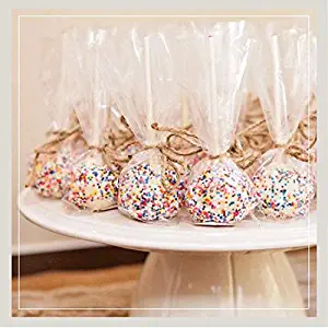 100 CAKE POP Bags 4W"x2D"x8H" Clear Gusset Poly Favor