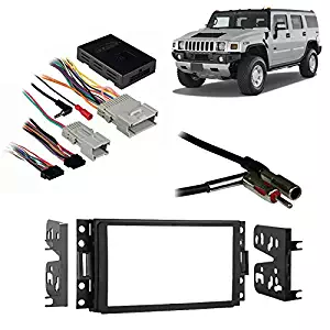 Fits Hummer H3 2006-2010 Double DIN Aftermarket Harness Radio Install Dash Kit