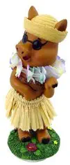 KC Hawaii Hula Pig Mini Dashboard Doll 4 inch