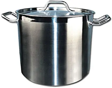 Winware Stainless Steel 80 Quart Stock Pot with Cover