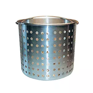 Winware ALSB-20 Professional Aluminum Steamer Basket Fits 20-Quart Stock Pot, Silver