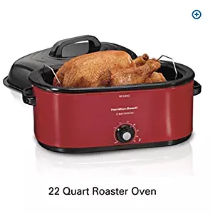 Hamilton Beach 28 lb Turkey Roaster Oven red