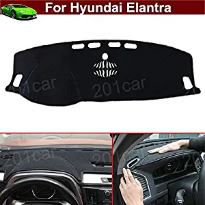 New 1pcs Black Premium DashMat Dash Carpet Original Dash Covers Dashboard Cover Custom Fit for Hyundai Elantra 2012 2013 2014 2015