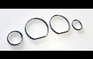 Euro Chrome Gauge Dash Dial Bezel Rings Trim Speedometer AC For BMW E36 M M3 GT Z3