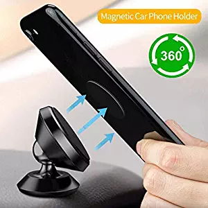 TRUE LINE Automotive Car Magnet Phone Dashboard Mounted Holder 360 Degree Mounting Kit (Black)