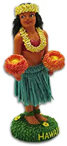 KC Hawaii Hula Girl Kinohe Dashboard Doll 4" X 2" X 1.5"