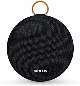 AOMAIS Ball Bluetooth Speakers, Wireless Portable Bluetooth Speaker IPX7 Waterproof, 15W Superior Surround Sound with DSP, Stereo Pairing for Outdoor,Travel,Shower,Beach,Party (Black)