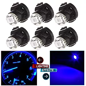Heater Climate Control,cciyu 6 Pack T4/T4.2 Neo Wedge LED Bulb A/C Lights (blue)