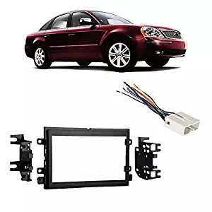Fits Ford Five Hundred 05-07 Double DIN Stereo Harness Radio Install Dash Kit
