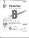 Eureka Canister Vacuum Bags Style B Fits Eureka Peggable Polybag Pack / 3