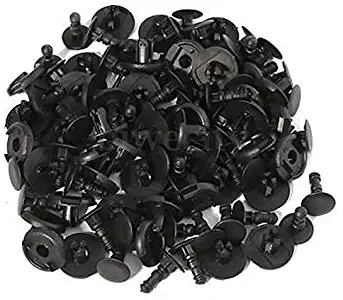 100pcs - 7mm for Toyota Clips Plastic Push Type Rivet Retainer Fastener Bumper Pin