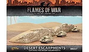 Flames of War Desert Escarpments Fully Painted (2)