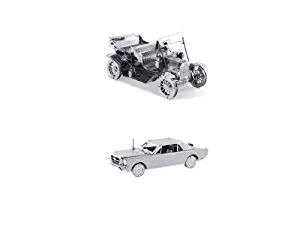 Metal Earth 3D Laser Cut Model Set - 1965 Ford Mustang & 1908 Ford Model T