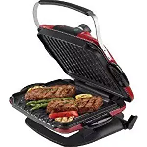 George Foreman GRP97R Next Grilleration G5 - Red - Removable-Plate Grill with 5 Removable Plates - Bonus Omelette Plates
