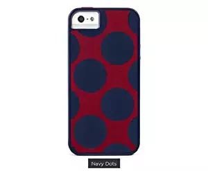 X-Doria Dash Icon Apple iPhone 5s / 5 Polycarbonate Hard Case (Navy Polka Dots)