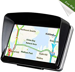 Car GPS Navigation with 8GB Capacity, NOVPEAK 7 Inch Capacitive Touch Screen Voice Prompt Capacitive Car Truck Navigator with Sun Shade, Free Lifetime Updates, FM, Driver Alerts for US