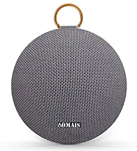 AOMAIS Ball Bluetooth Speakers, Wireless Portable Bluetooth Speaker IPX7 Waterproof, 15W Superior Surround Sound with DSP, Stereo Pairing for Outdoor,Travel,Shower,Beach,Party (Gray)