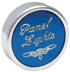 Universal Blue Panel Light Engraved Dash Control Knob